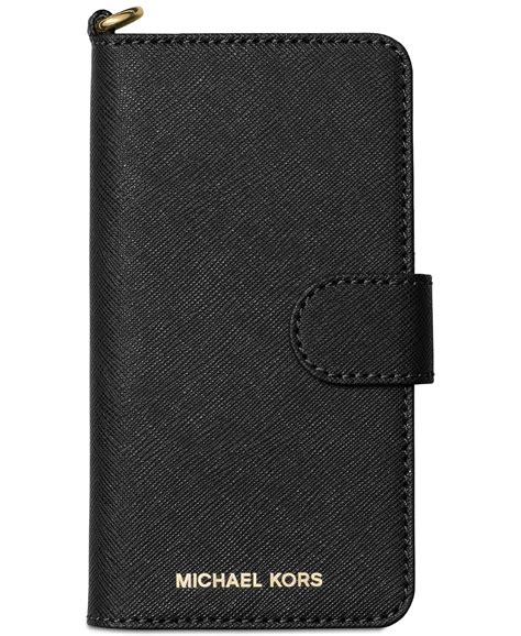 michael kors saffiano leather folio phone case|Saffiano Leather Folio Case for iPhone X/XS .